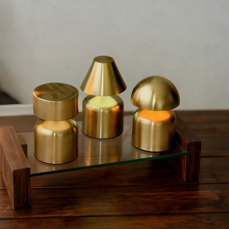 Modern wireless LED mushroom table lamp for the bedroom