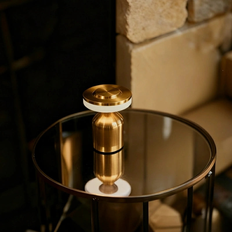 Modern wireless LED mushroom table lamp for the bedroom