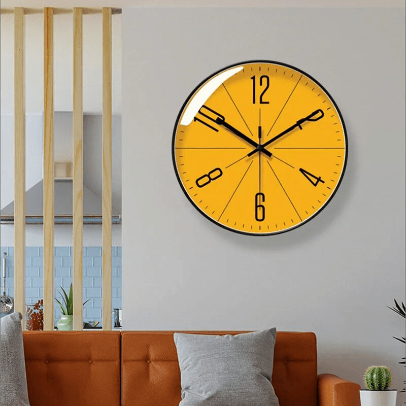 Nowoczesny zegar ścienny minimalistyczny cichy