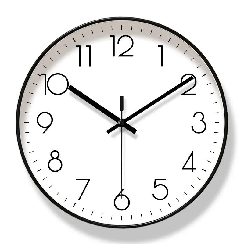 Nowoczesny zegar ścienny minimalistyczny cichy