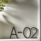 Black modern house number 3D