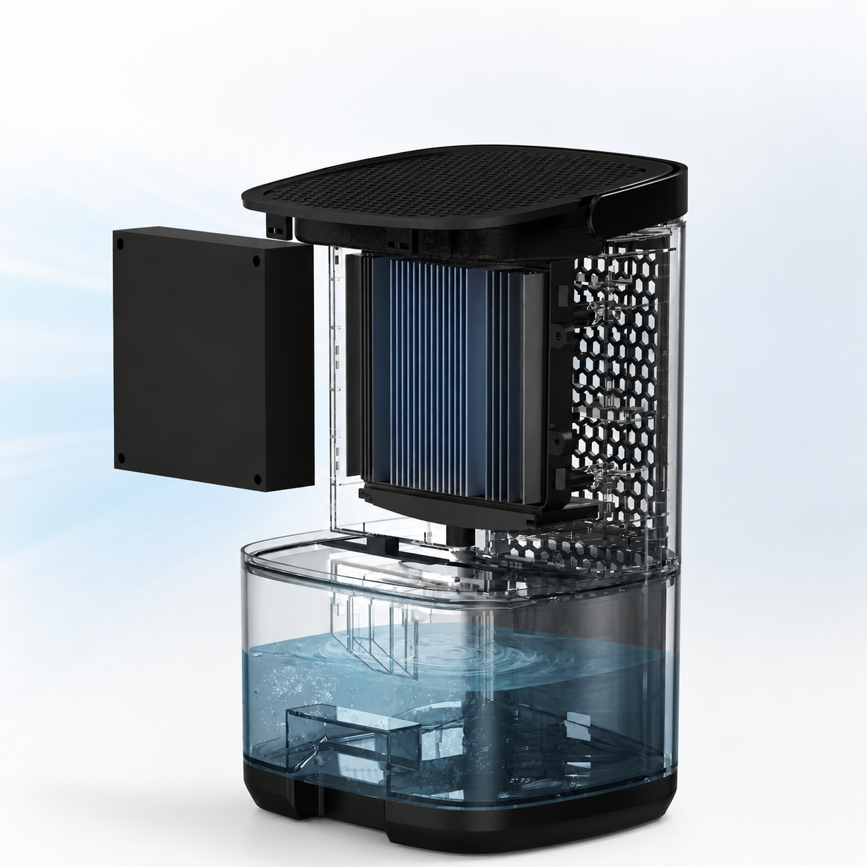 Dehumidifier quiet moisture control for the bedroom