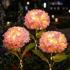Hydrangea decorative outdoor solar garden lamp waterproof