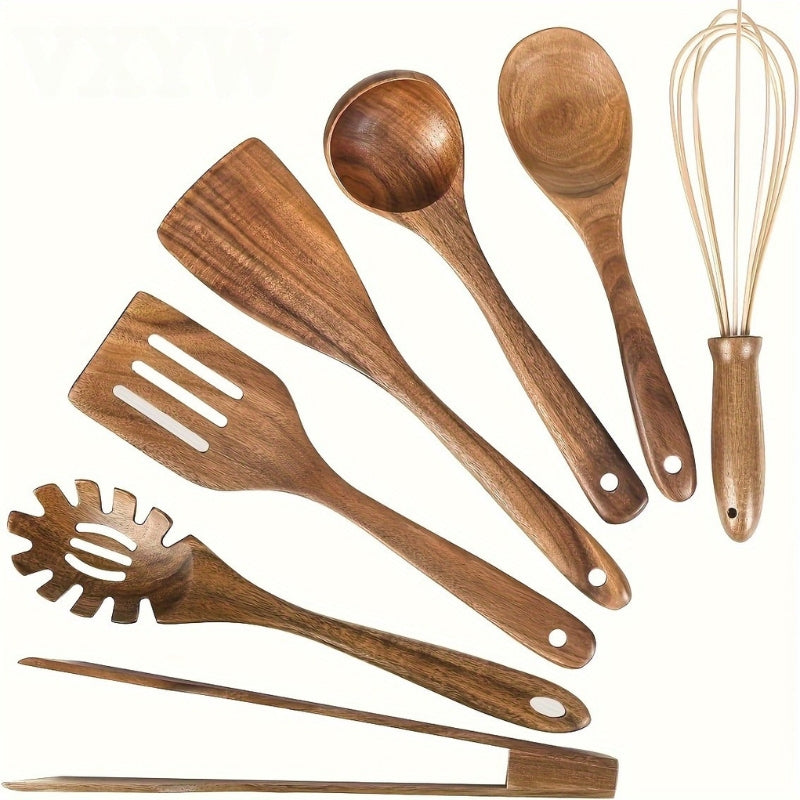 Wooden cooking utensils set