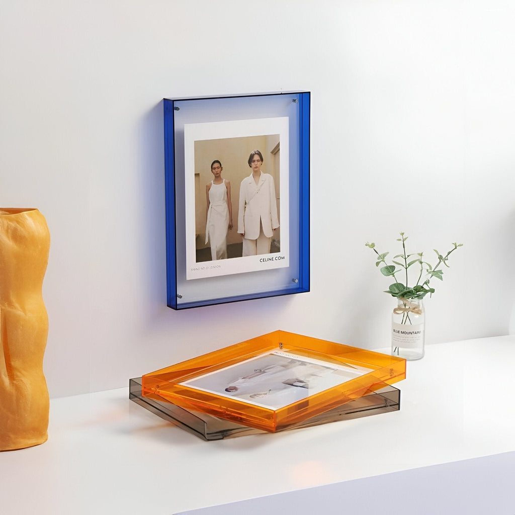 Modern decorative transparent photo frame
