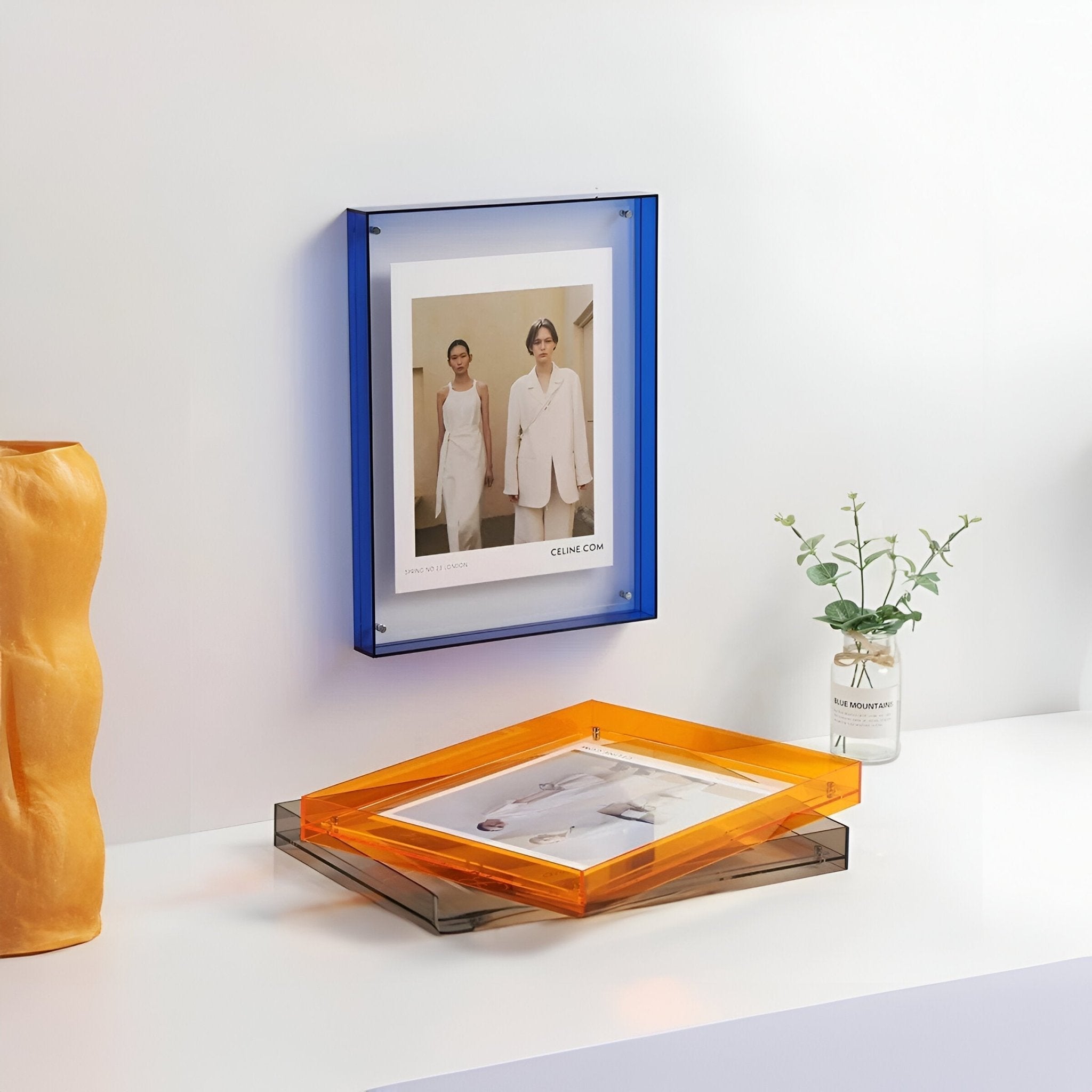 Modern decorative transparent photo frame