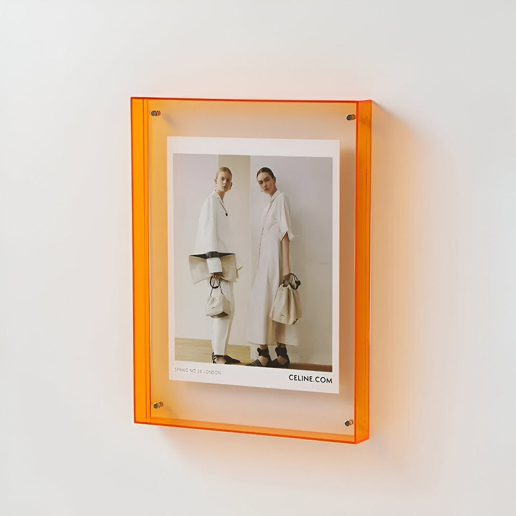 Modern decorative transparent photo frame