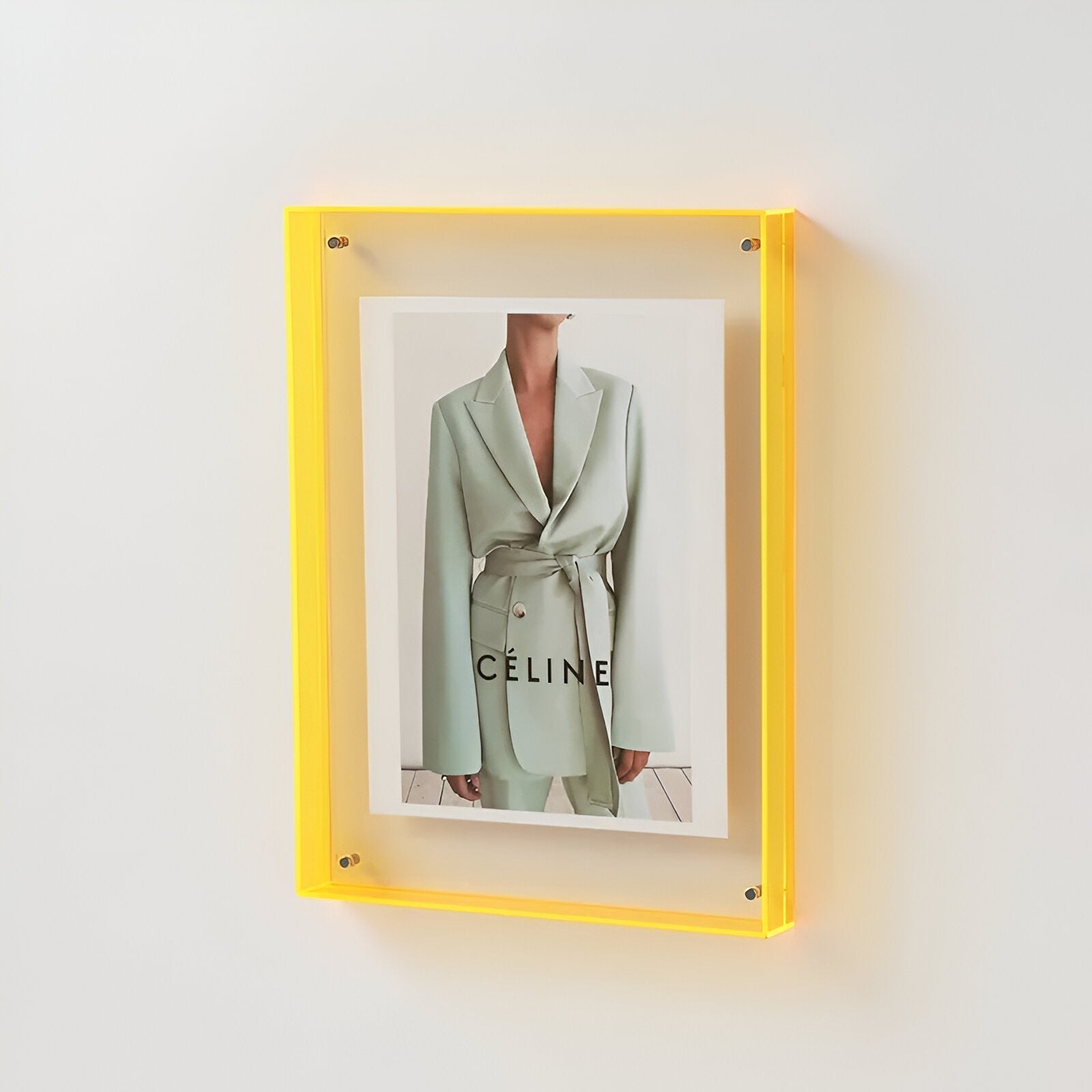 Modern decorative transparent photo frame