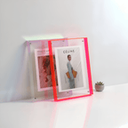 Modern decorative transparent photo frame