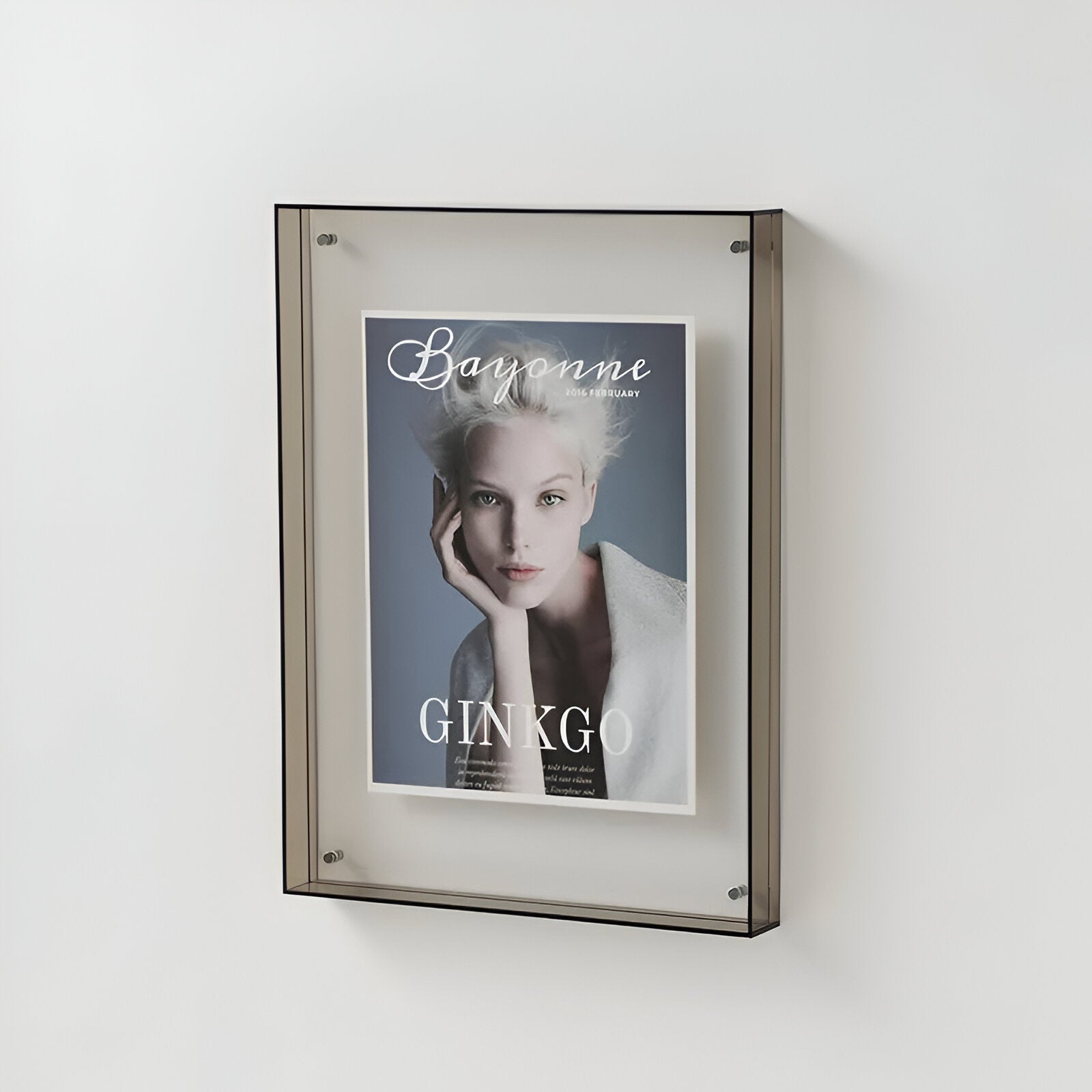 Modern decorative transparent photo frame
