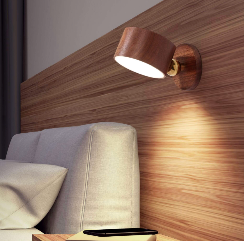 Lampa ścienna nowoczesna do czytania USB ładowalna