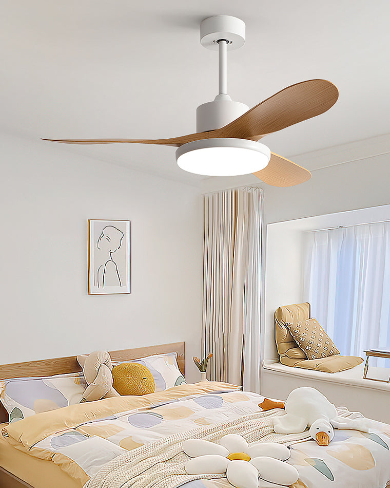 Wentylator sufitowy z lampą nowoczesny LED