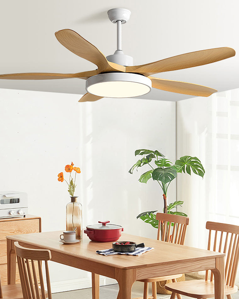 Wentylator sufitowy z lampą nowoczesny LED