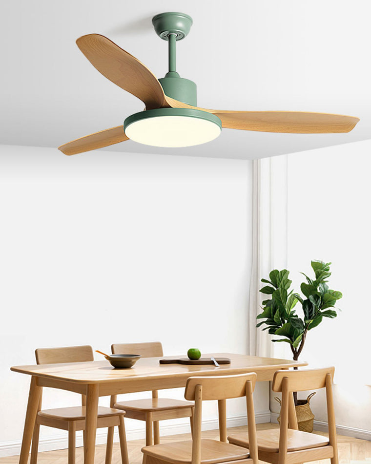 Wentylator sufitowy z lampą nowoczesny LED