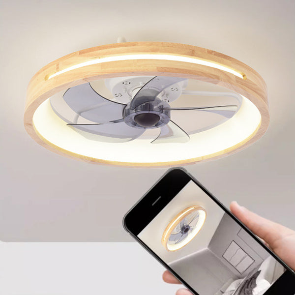 Wentylator sufitowy z oświetleniem nowoczesny natynkowy LED