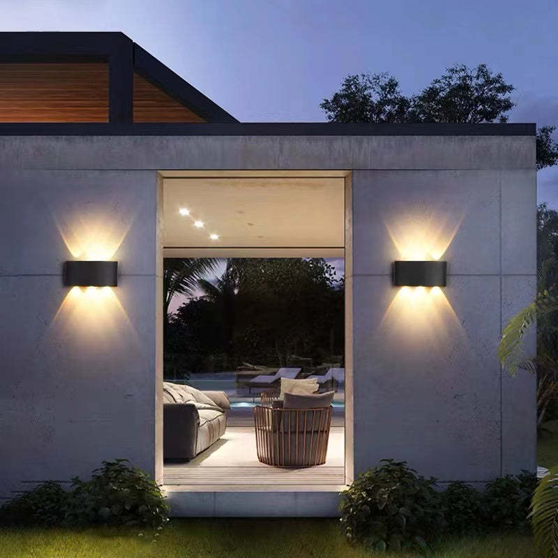 Wewnętrzna i zewnętrzna lampa ścienna nowoczesna led