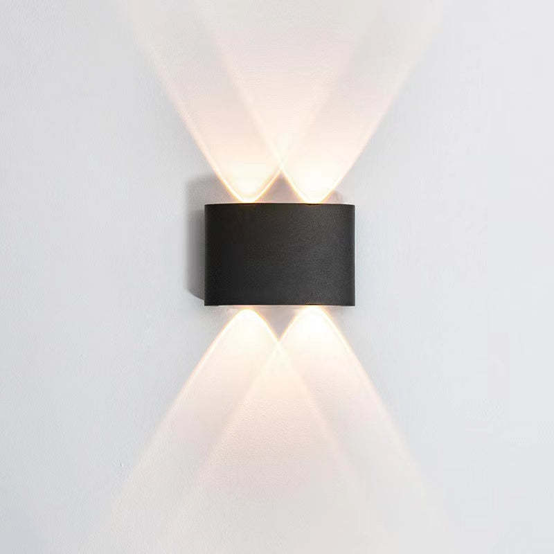 Wewnętrzna i zewnętrzna lampa ścienna nowoczesna led