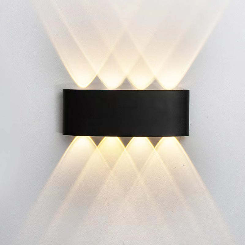 Wewnętrzna i zewnętrzna lampa ścienna nowoczesna led