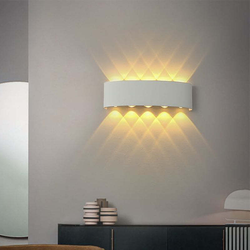 Wewnętrzna i zewnętrzna lampa ścienna nowoczesna led