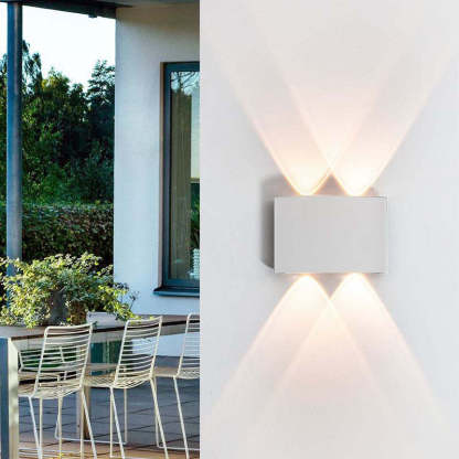 Wewnętrzna i zewnętrzna lampa ścienna nowoczesna led