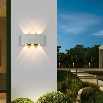 Wewnętrzna i zewnętrzna lampa ścienna nowoczesna led