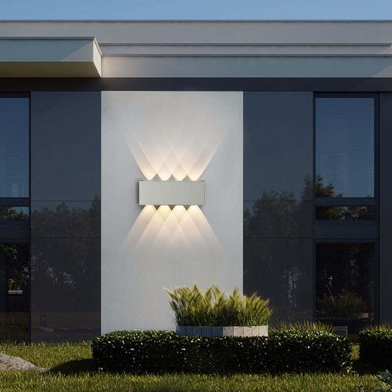 Wewnętrzna i zewnętrzna lampa ścienna nowoczesna led