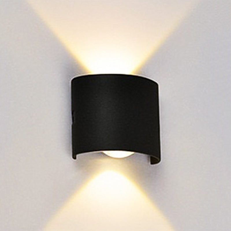 Wewnętrzna i zewnętrzna lampa ścienna nowoczesna led