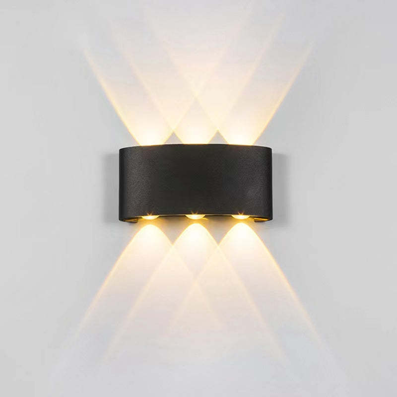 Wewnętrzna i zewnętrzna lampa ścienna nowoczesna led