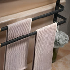 Modern multi-level wall towel rack