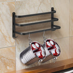 Modern multi-level wall towel rack