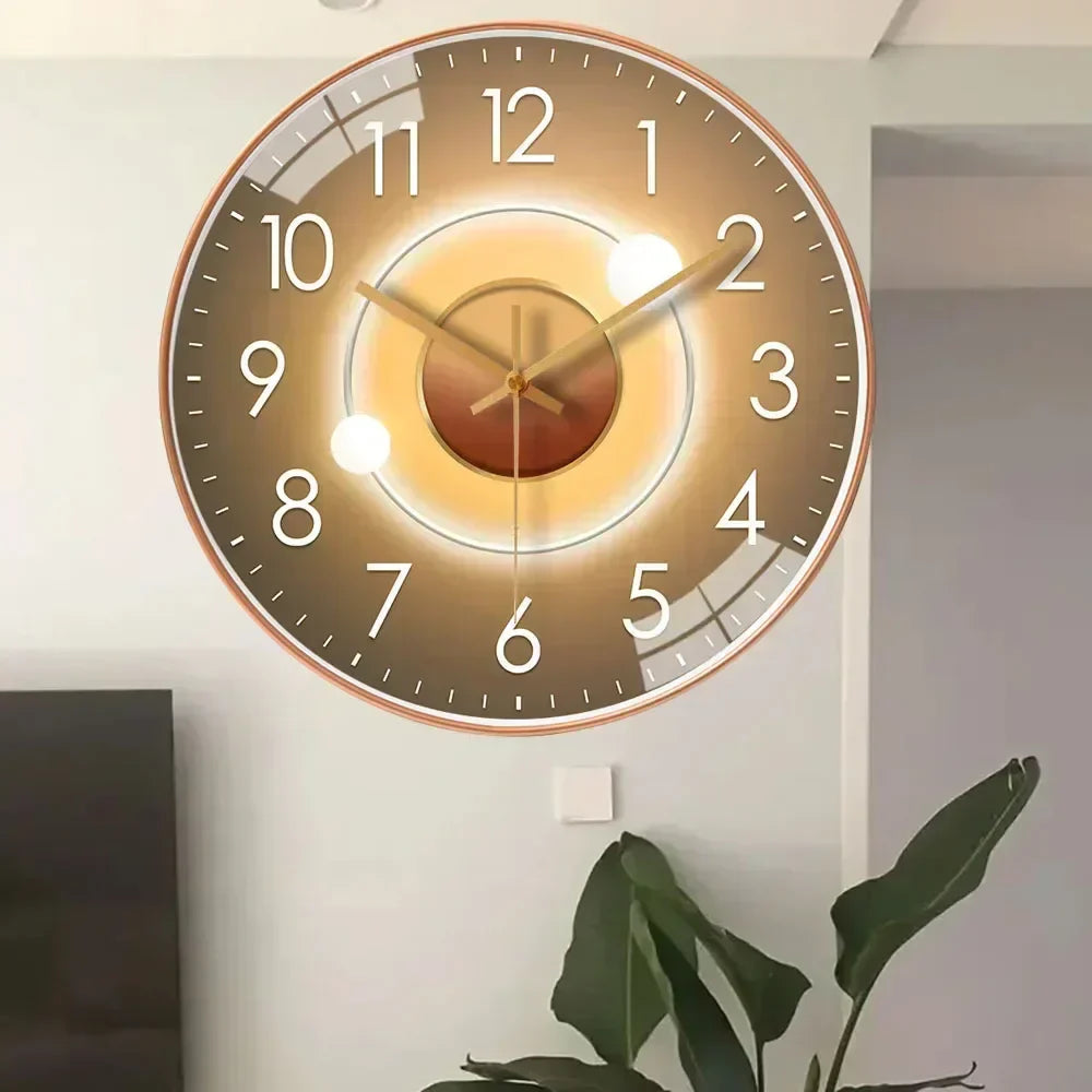Zegar Ścienny Nowoczesny LED Dekoracyjny