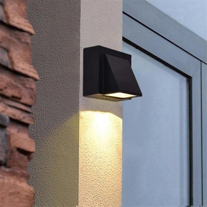 Zewnętrzna Lampa Ścienna Nowoczesna LED Kątowa