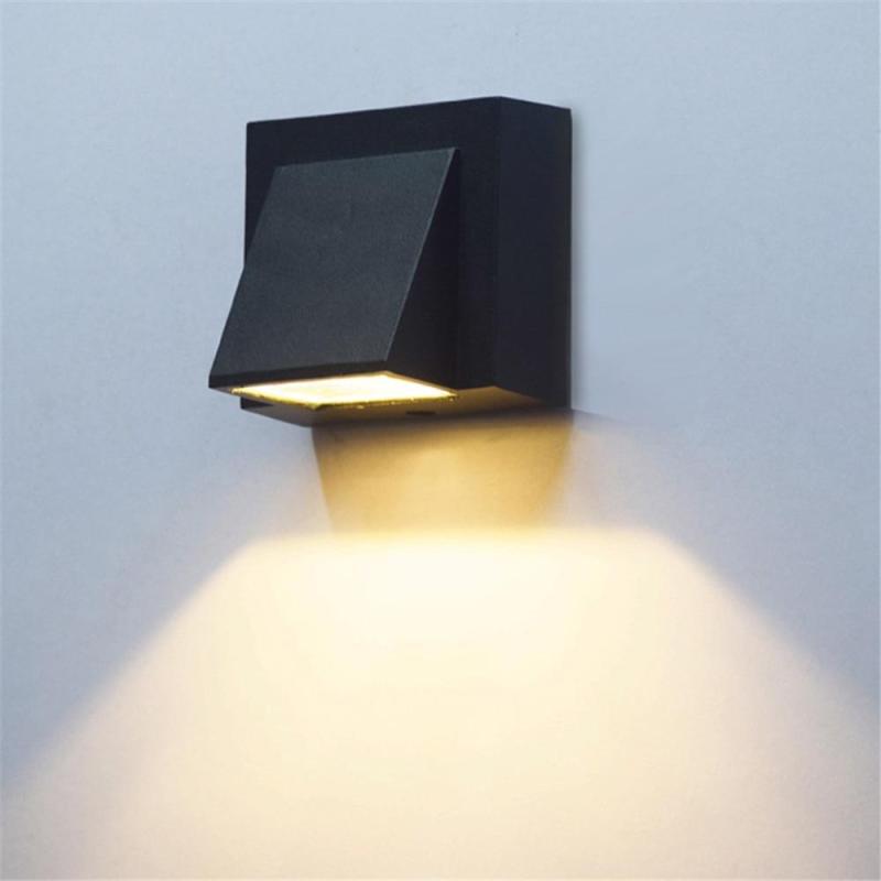 Zewnętrzna Lampa Ścienna Nowoczesna LED Kątowa