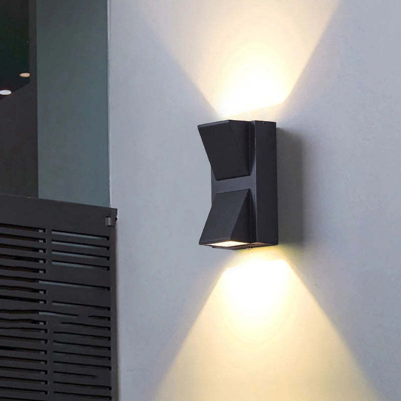 Zewnętrzna Lampa Ścienna Nowoczesna LED Kątowa