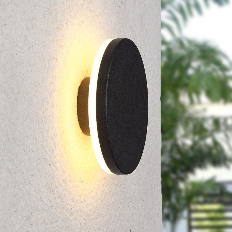 Zewnętrzna lampa ścienna LED efekt halo