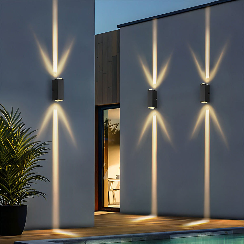 Zewnętrzna lampa ścienna LED góra dół