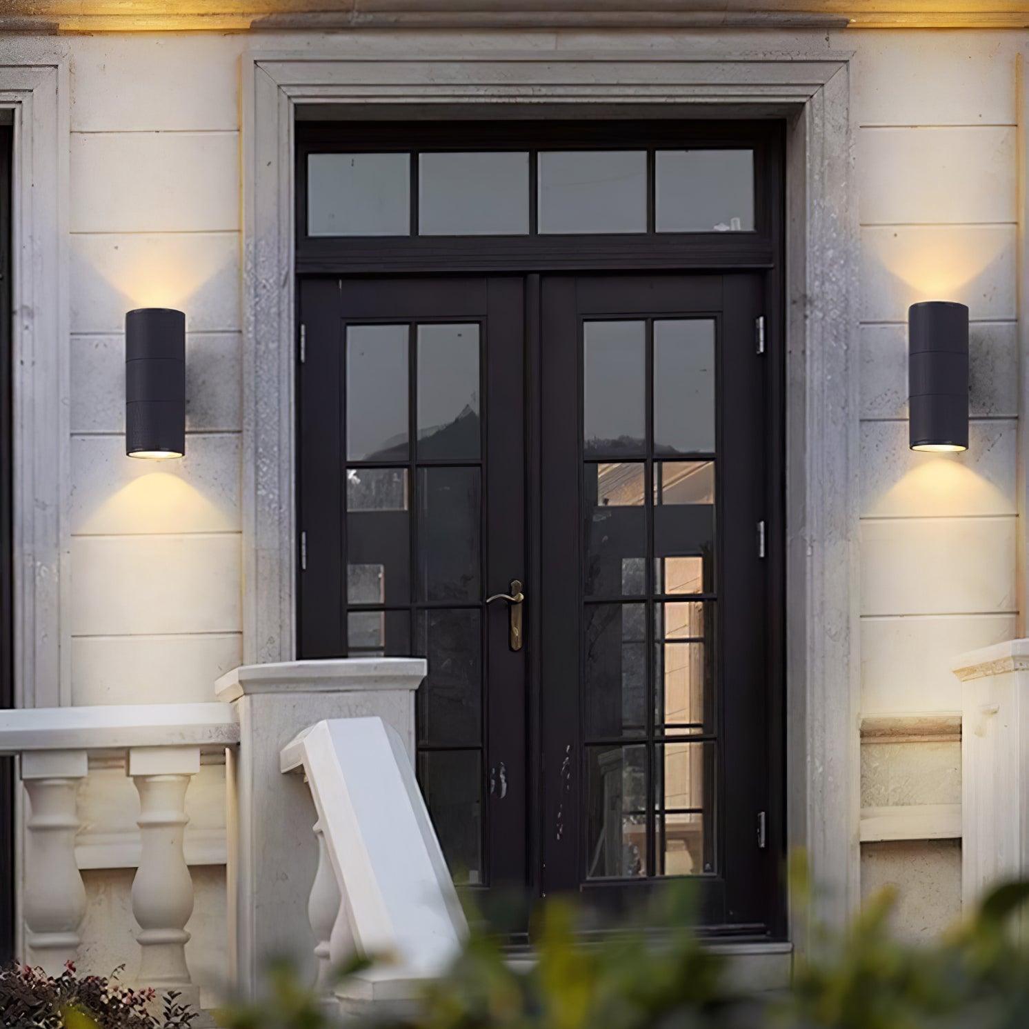 Zewnętrzna lampa ścienna nowoczesna góra dół LED