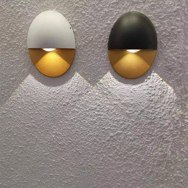 Modern Oval Outdoor Wall Lamp