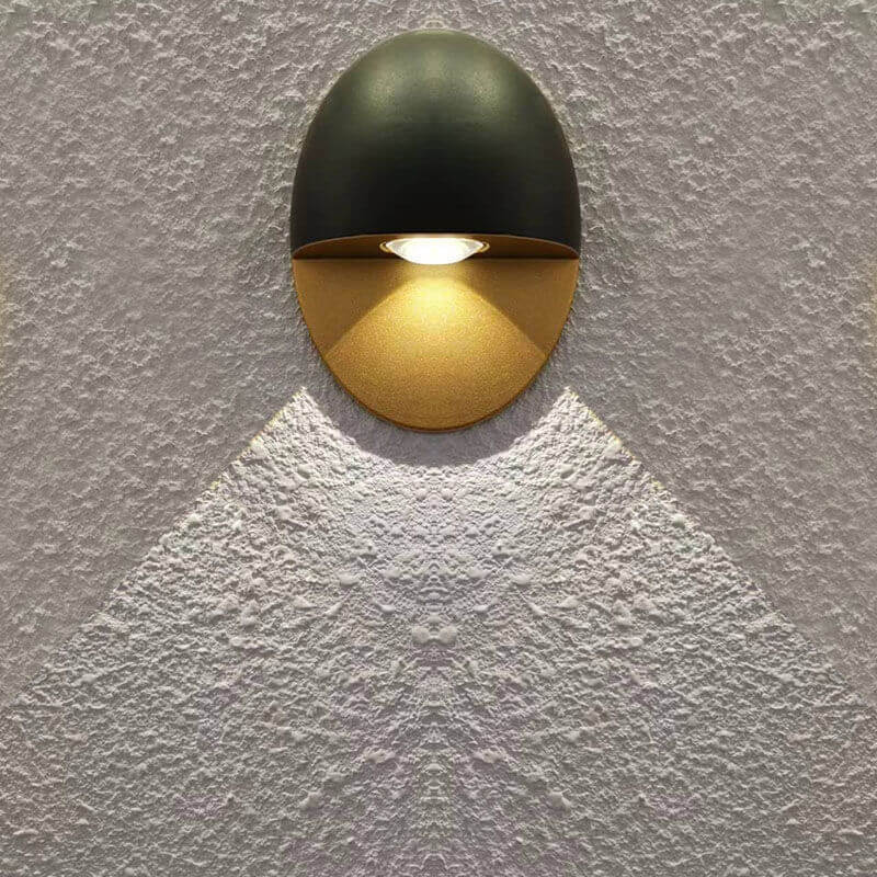 Modern Oval Outdoor Wall Lamp