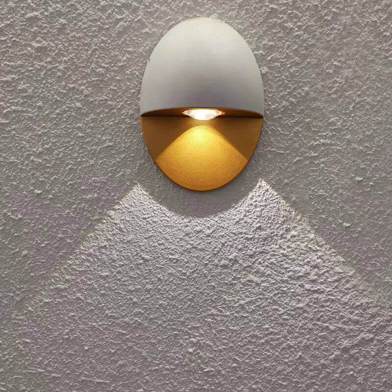 Modern Oval Outdoor Wall Lamp