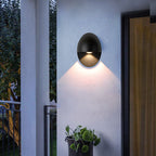 Modern Oval Outdoor Wall Lamp