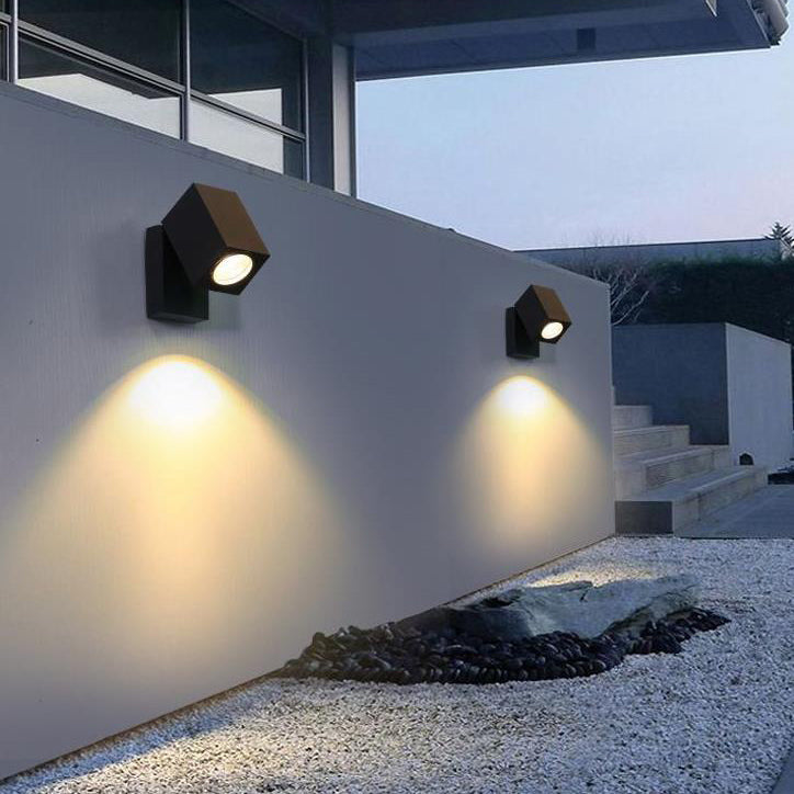Zewnętrzna lampa ścienna nowoczesna regulowana LED reflektor
