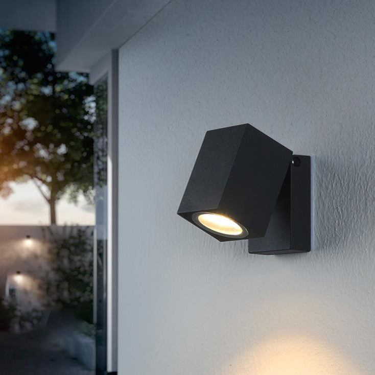 Zewnętrzna lampa ścienna nowoczesna regulowana LED reflektor
