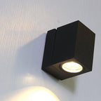Zewnętrzna lampa ścienna nowoczesna regulowana LED reflektor