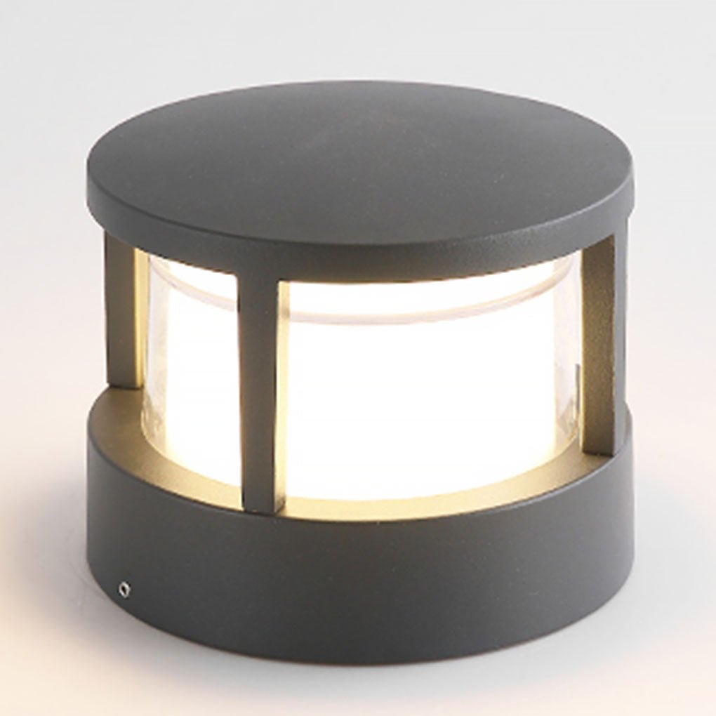Zewnętrzna lampa ścienna ogrodowa LED wielofunkcyjna czarna latarnia