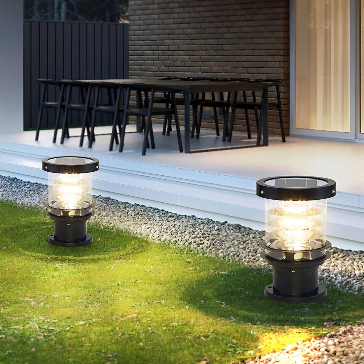 Zewnętrzna lampa ogrodowa słupek nowoczesna LED