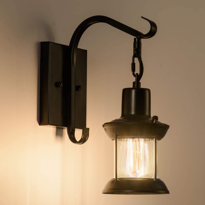 Zewnętrzna lampa scienna nowoczesna LED geometryczna