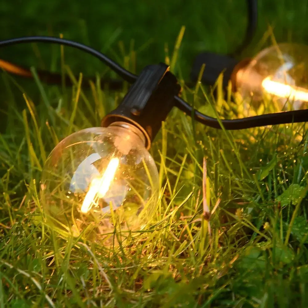 Zewnętrzne lampki sznurowe nowoczesne LED ogrodowe