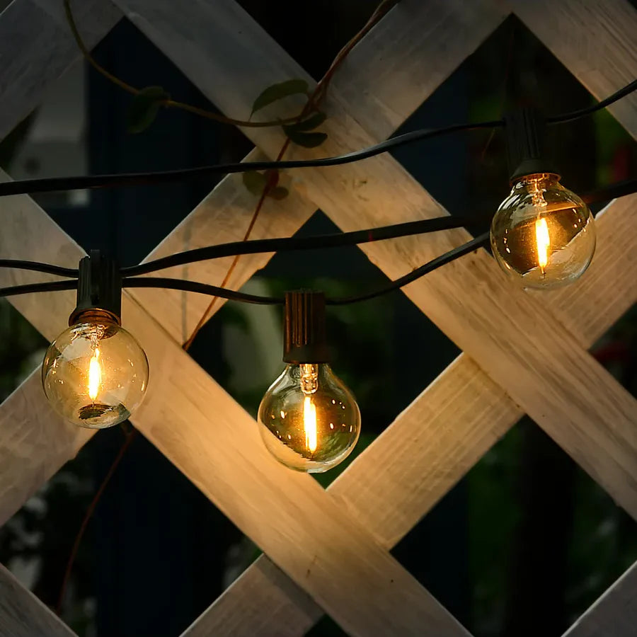 Zewnętrzne lampki sznurowe nowoczesne LED ogrodowe