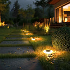 Solar outdoor ground path garden driveway lights